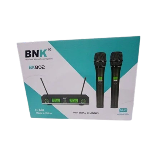 BNK 802 Wireless Microphone Ultimate Powerful UHF Audio System