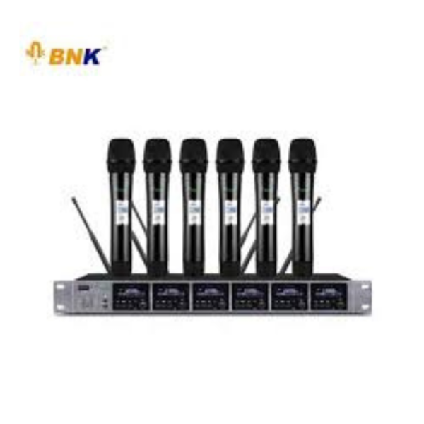 Multi-Channel BNK ES 600 Microphone 6-Channel UHF Wireless System for Events