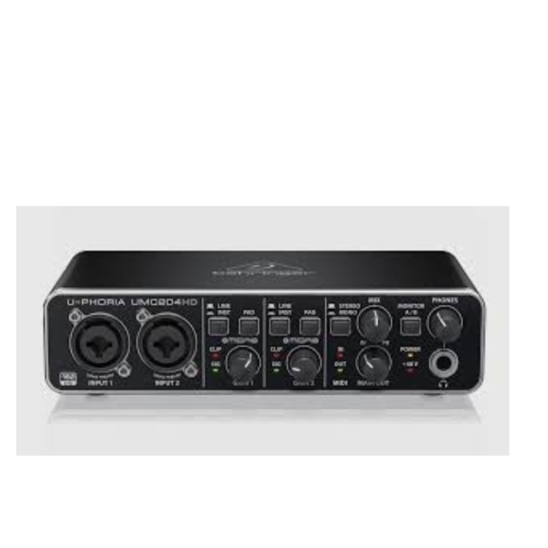 Behringer UMC204HD Audio Interface 2-In/4-Out USB Studio Interface