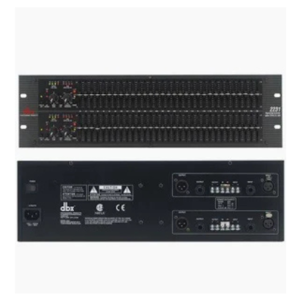 Powerful DBX 2231 Equaliser Dual 31-Band EQ with Subharmonic Synthesiser