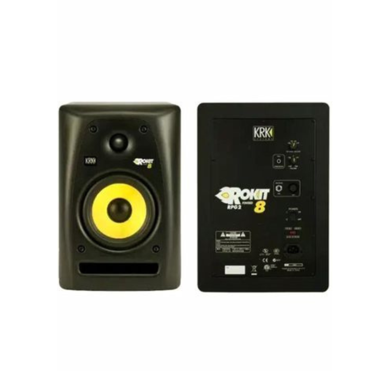 KRK Rokit 8 Studio Monitor Powered 8-Inch Bass-Forward Reference Speaker