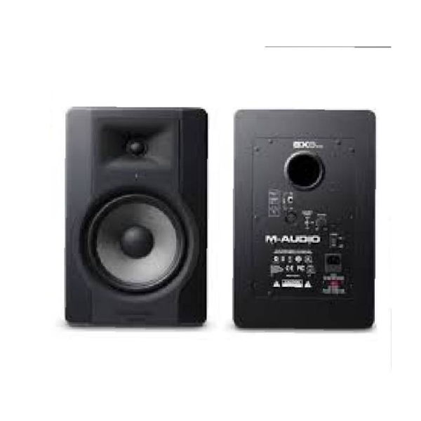 M-Audio BX8 D2 Studio Monitor 8-Inch Powered Speaker for Bass-Heavy Mixing