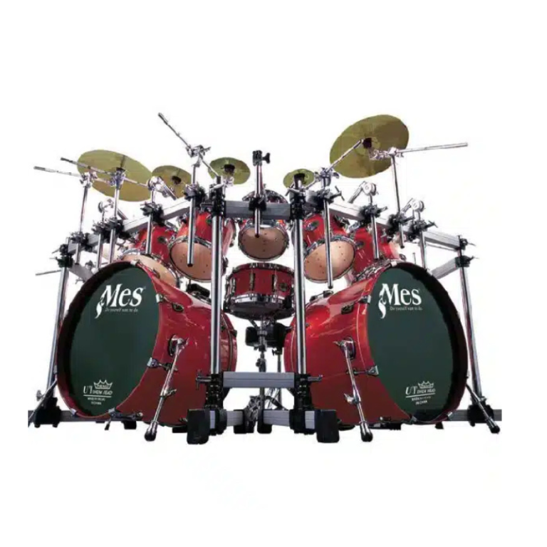 MES Drumset Complete Acoustic Drum Kit for Church, Live & Studio Use