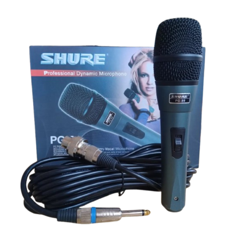 Reliable Shure PG89 Microphone Dynamic Cardioid Vocal Mic for Live Sound