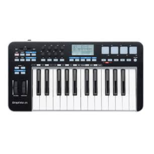 Samson Graphite 25 MIDI Keyboard Ultra-Compact 25-Key USB Controller for Mobile Production