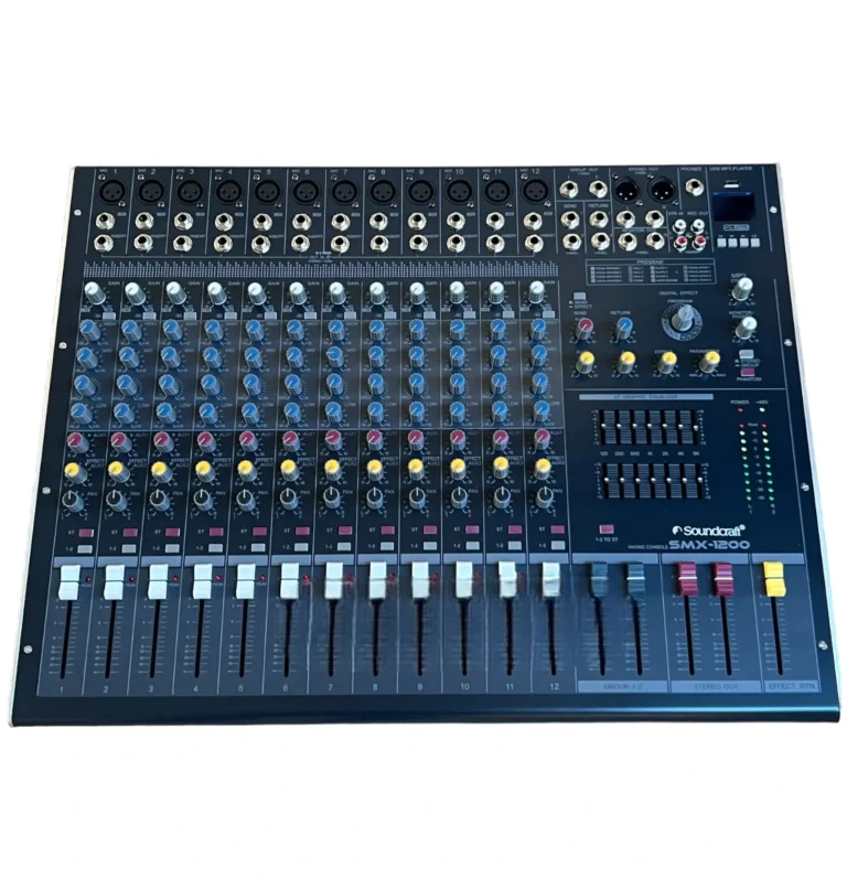 Soundcraft SMX 1200 Mixer Professional 12-Channel Analog Mixer with DSP Effects