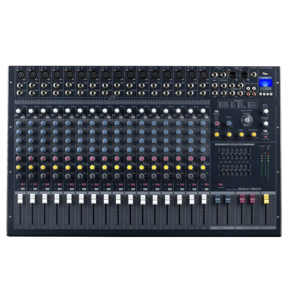 Soundcraft SMX 1600 Mixer Professional 16-Channel Analog Mixer with DSP