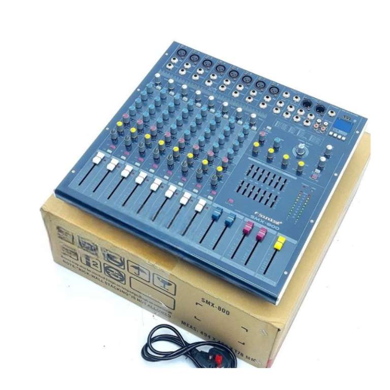 Soundcraft SMX 800 Mixer Professional 8-Channel Analog Mixer with USB