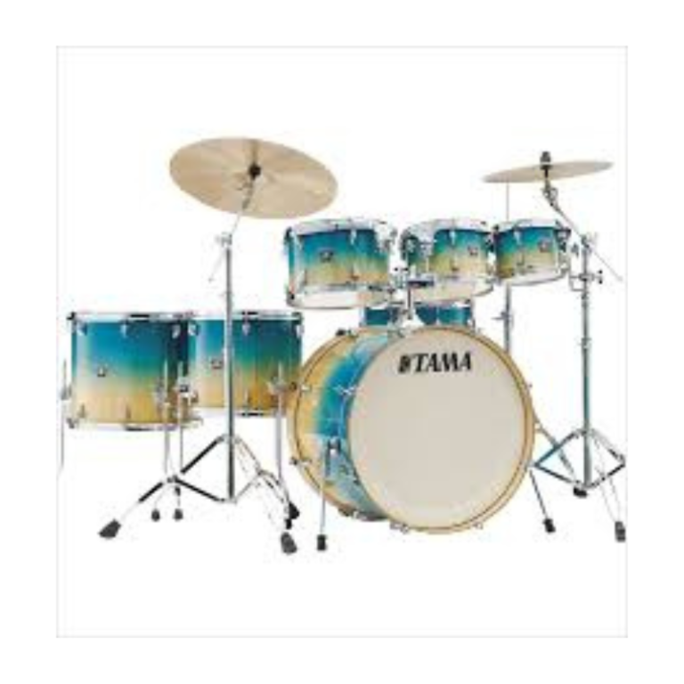 Tama 7 Piece Drum Set with 3 Stands Complete Acoustic Drum Kit for Church