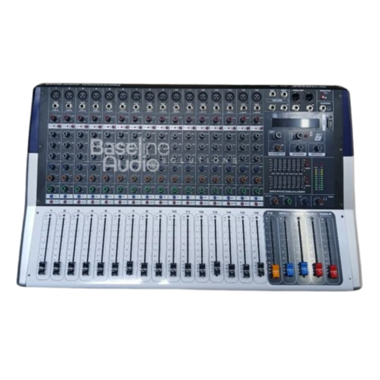 Pro Mixer KV 160 Powered Mixer 16-Channel Integrated PA Mixer with Built-in Amplifier