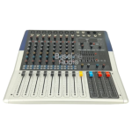 Pro KV80 Powered Mixer 8-Channel All-in-One PA Mixer with Built-in Amplifier