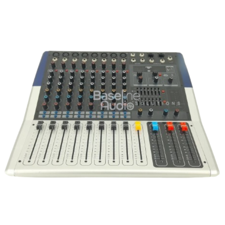Pro KV80 Powered Mixer 8-Channel All-in-One PA Mixer with Built-in Amplifier
