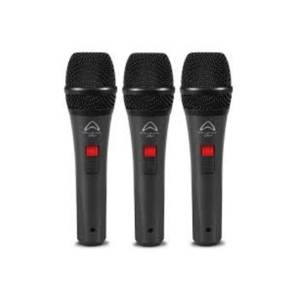 Value Wharfedale DM5.0s 3-Pack Microphone Dynamic Cardioid Vocal Set