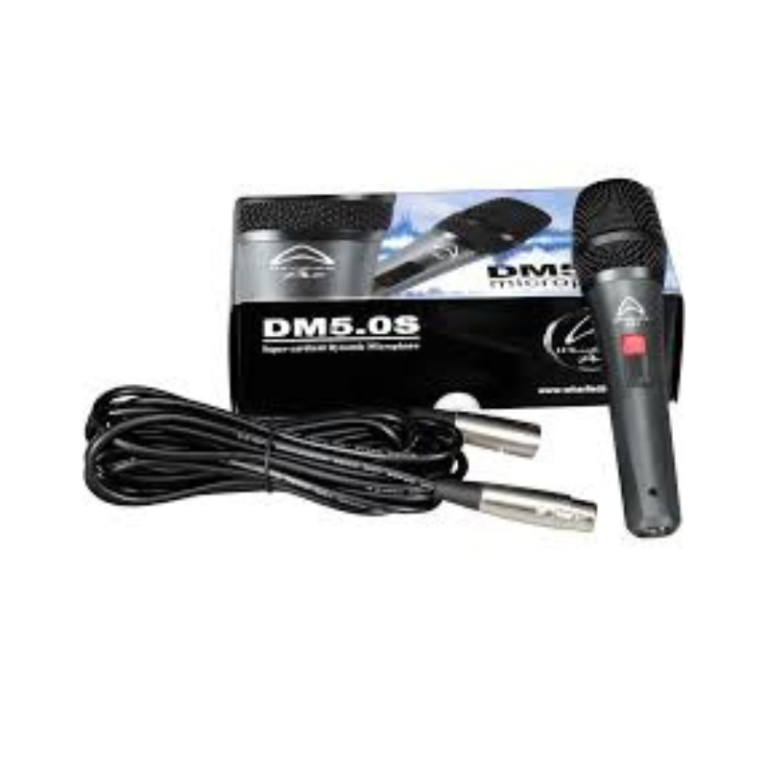 Clear Wharfedale DM5.0s Microphone Dynamic Cardioid Vocal Mic for Live Sound